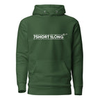 Unisex forest green Seafarer Daily Life Hoodie by 7SHORT1LONG® made of cotton heritage fabric, front view.
