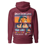 Crew hoodie featuring the tanime scene“Crew Love Is True Love,” representing connection, trust, and relationships formed between crew members at sea.