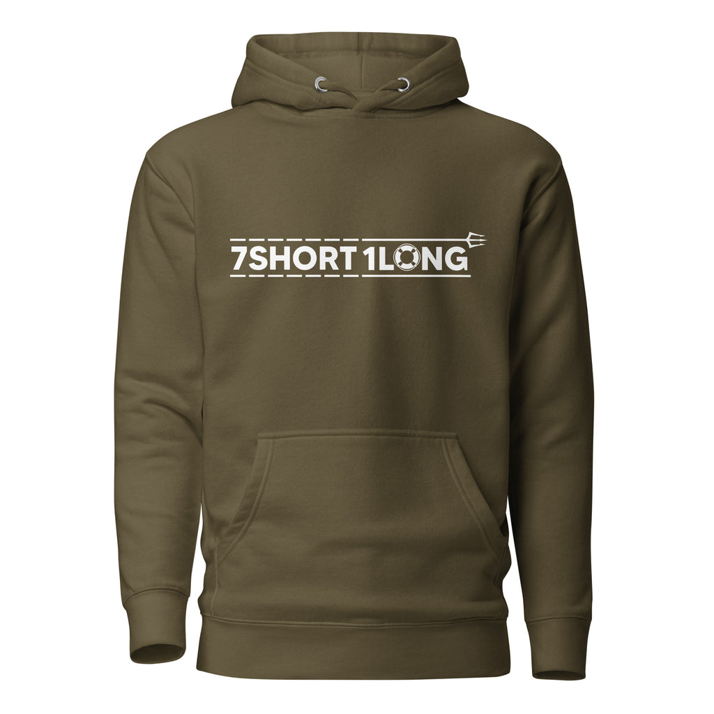 Crew hoodie inspired by lifeboat operations and SOLAS safety regulations, representing abandon ship procedures and maritime survival readiness.