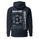 Crew hoodie featuring a maritime design symbolizing a normal day at sea, daily routines, and the steady rhythm of crew life on board.