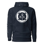 Hoodie with a clean maritime design symbolizing crew sign off, end of contract, disembarkation and the transition from ship to shore.