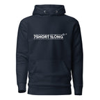 7SHORT1LONG® Cruise Ship Tender Hoodie in navy blazer cotton hoodie with front design, unisex, premium pullover for casual wear