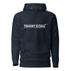 Unisex navy blazer Maritime Safety Drill Hoodie by 7SHORT1LONG® with front pocket and cotton heritage fabric.