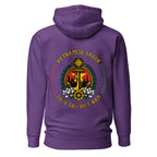 purple seafarer hoodie with vietnamese sailor nautical anchor compass emblem, maritime sailor apparel and ocean seaman lifestyle clothing