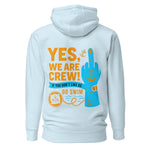 Crew hoodie featuring a clean maritime design representing unity, teamwork, and shared crew identity on board a vessel.