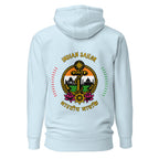 Unisex sky blue Indian Sailor Hoodie by 7SHORT1LONG® made of premium cotton, featuring a comfortable pullover design and sailor-inspired details.