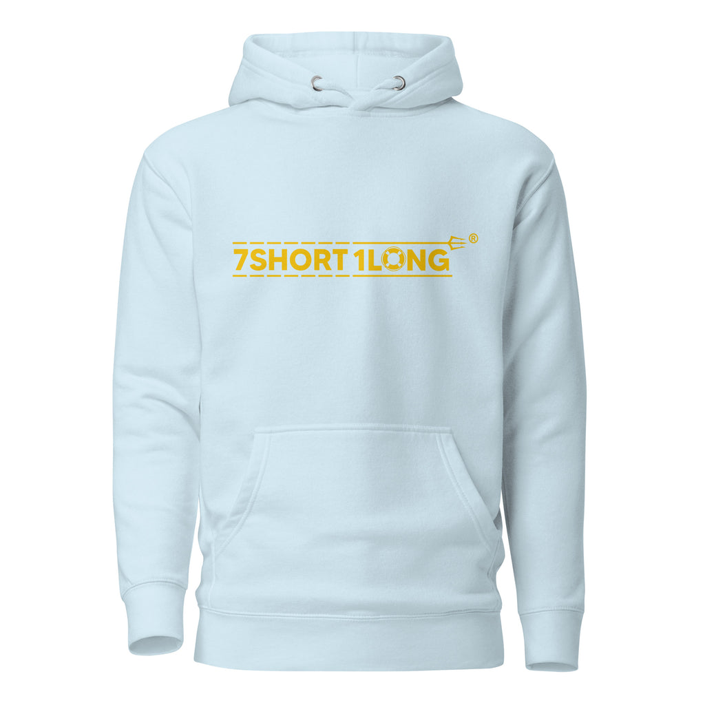 Unisex Filipino Sailor Hoodie by 7SHORT1LONG® in sky blue cotton, featuring a front design, casual pullover style.