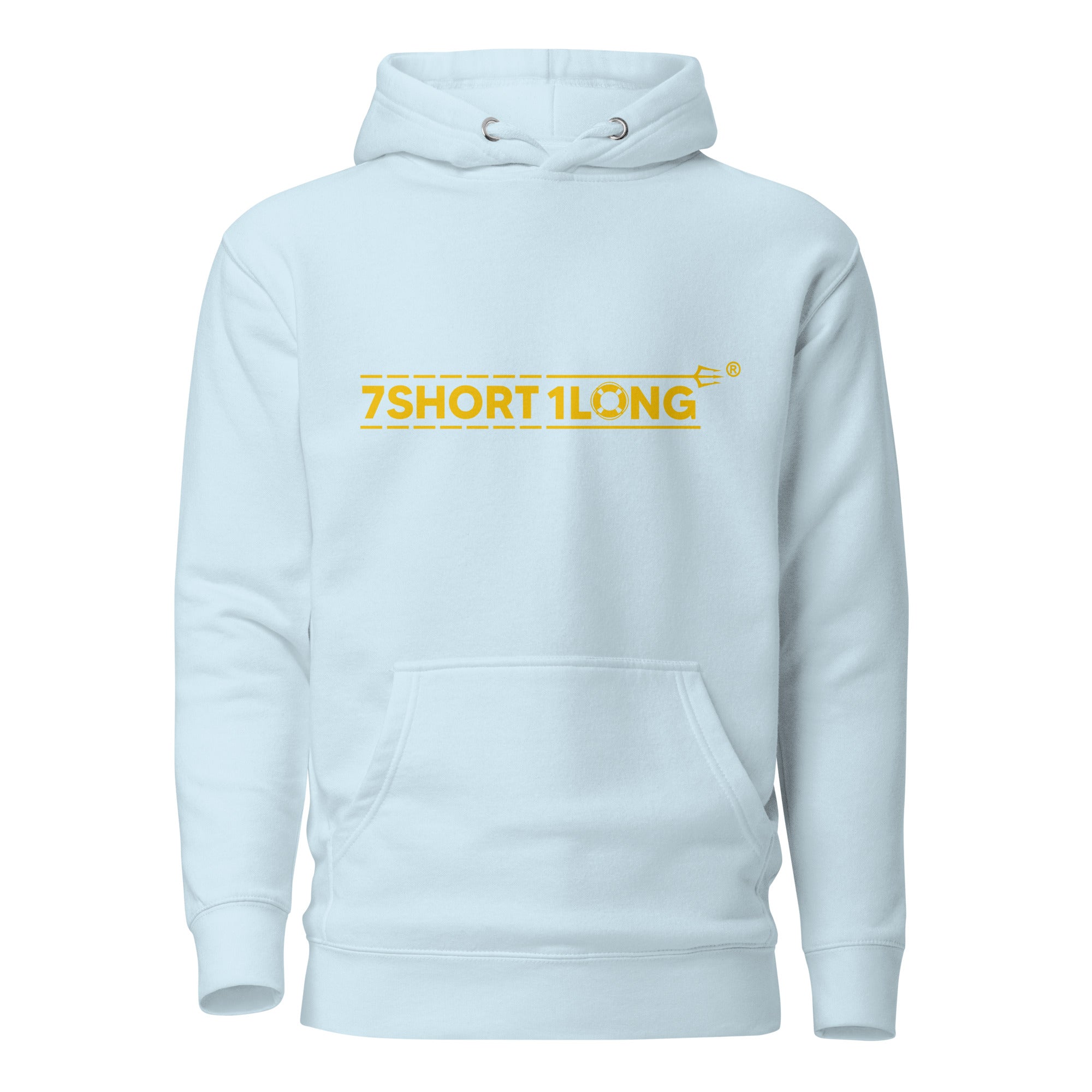 Unisex Filipino Sailor Hoodie by 7SHORT1LONG® in sky blue cotton, featuring a front design, casual pullover style.