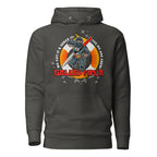 Unisex black Galley Department Crew Hoodie by 7SHORT1LONG®, featuring a cotton heritage fabric and vintage-inspired design.
