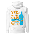 Crew hoodie featuring a clean maritime design representing unity, teamwork, and shared crew identity on board a vessel.