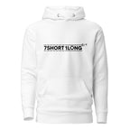 White Maritime Safety Drill Hoodie by 7SHORT1LONG®, unisex cotton premium pullover with front design.