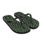 7SHORT1LONG® Coastal Marine flip flops with maritime design, green ocean-inspired beach sandals for seaside casual wear