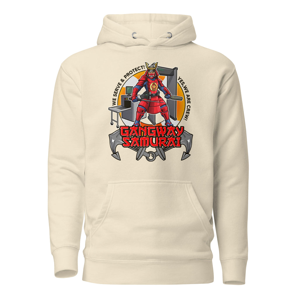 7SHORT1LONG® Gangway Samurai Ship Security Hoodie featuring a bold graphic design and comfortable fit, ideal for casual wear.