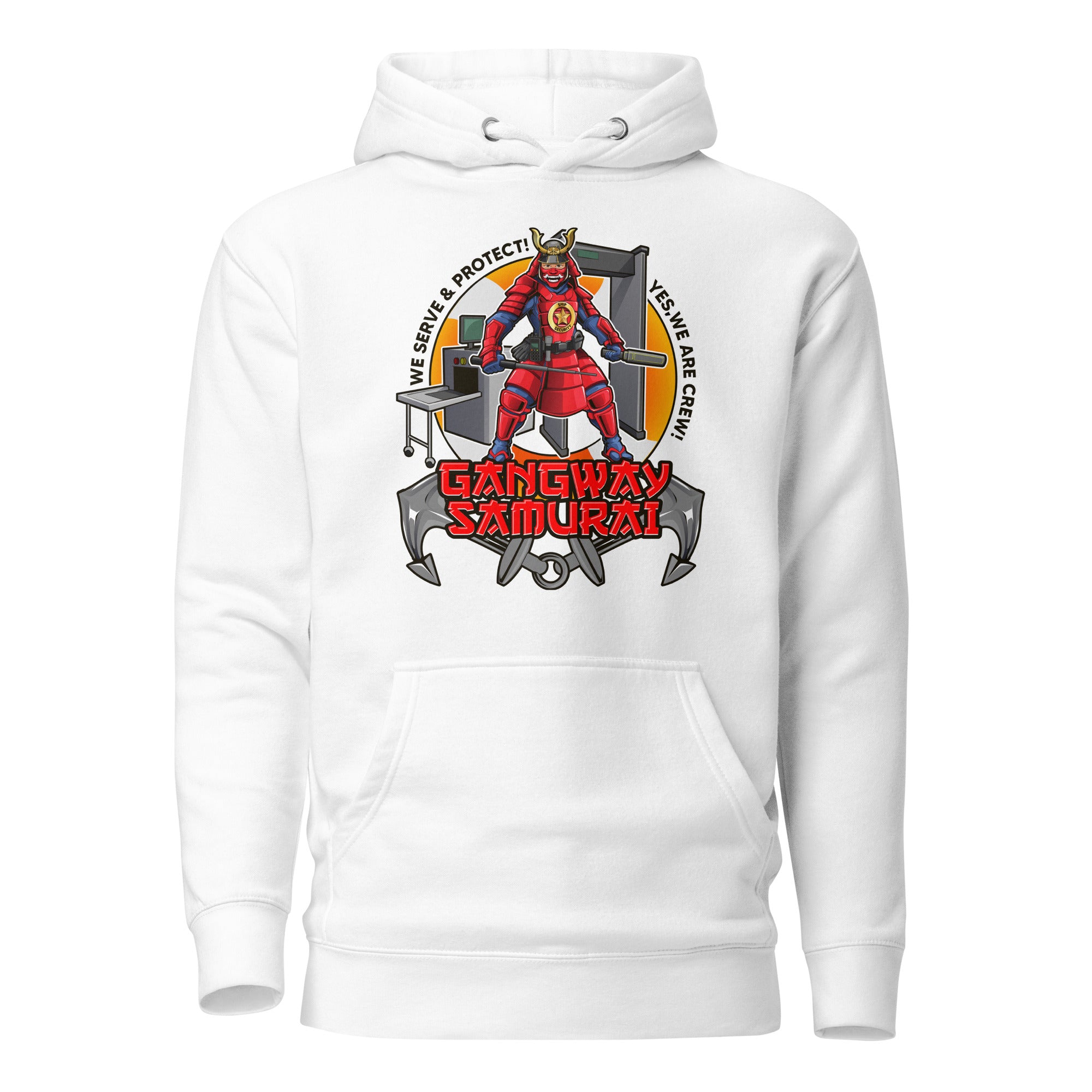 7SHORT1LONG® Gangway Samurai Ship Security hoodie featuring a detailed nautical design and comfortable fit. Hauptbild