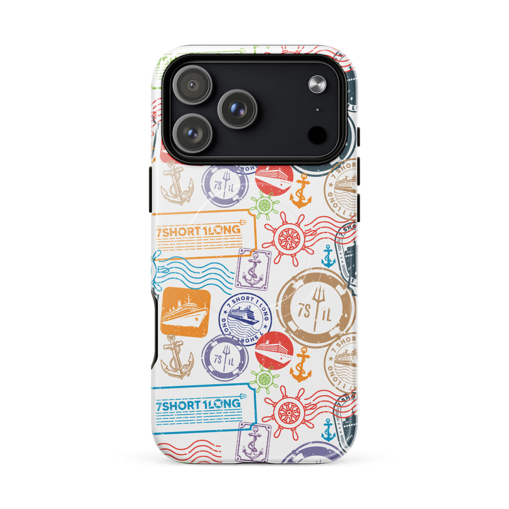 Iphone Case with passport stamps