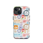 Iphone Case with passport stamps