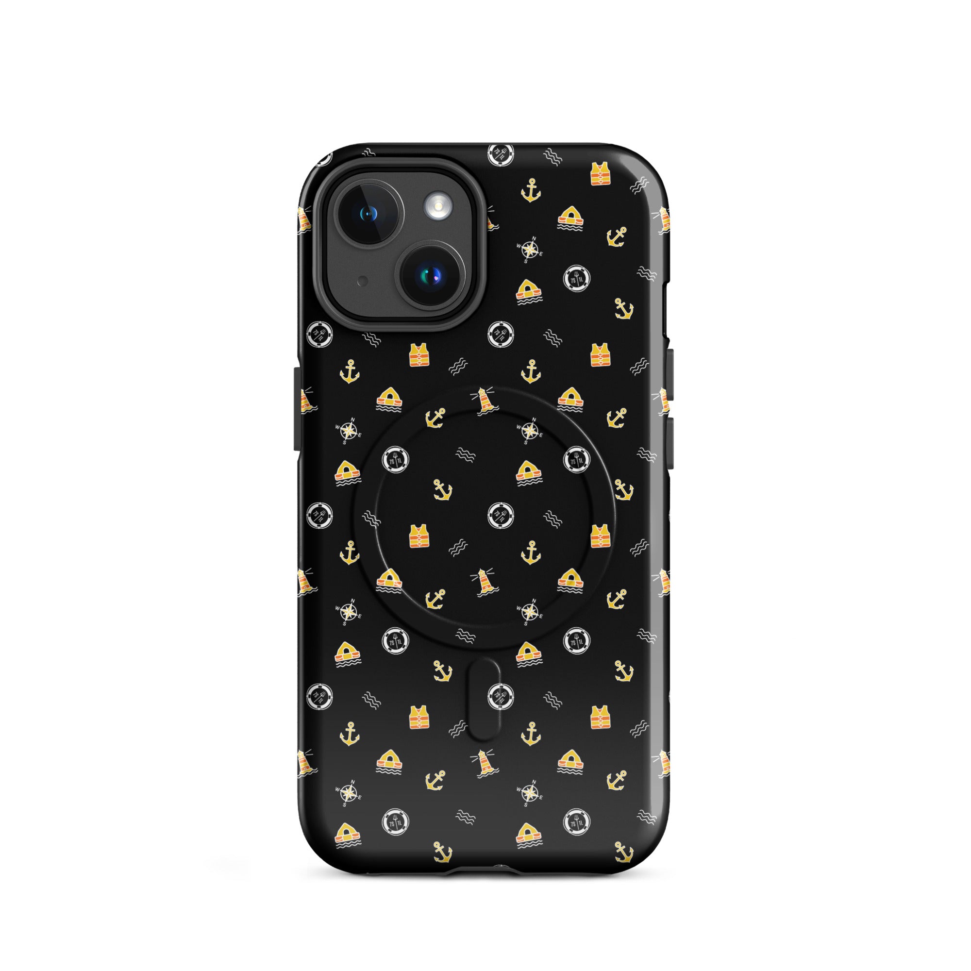 Phone case with a pattern of solas symbols