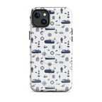 Seafarer design Container Ship iPhone case by 7SHORT1LONG® with glossy finish, MagSafe compatible for iPhone 14 Plus.