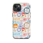 Iphone Case with passport stamps