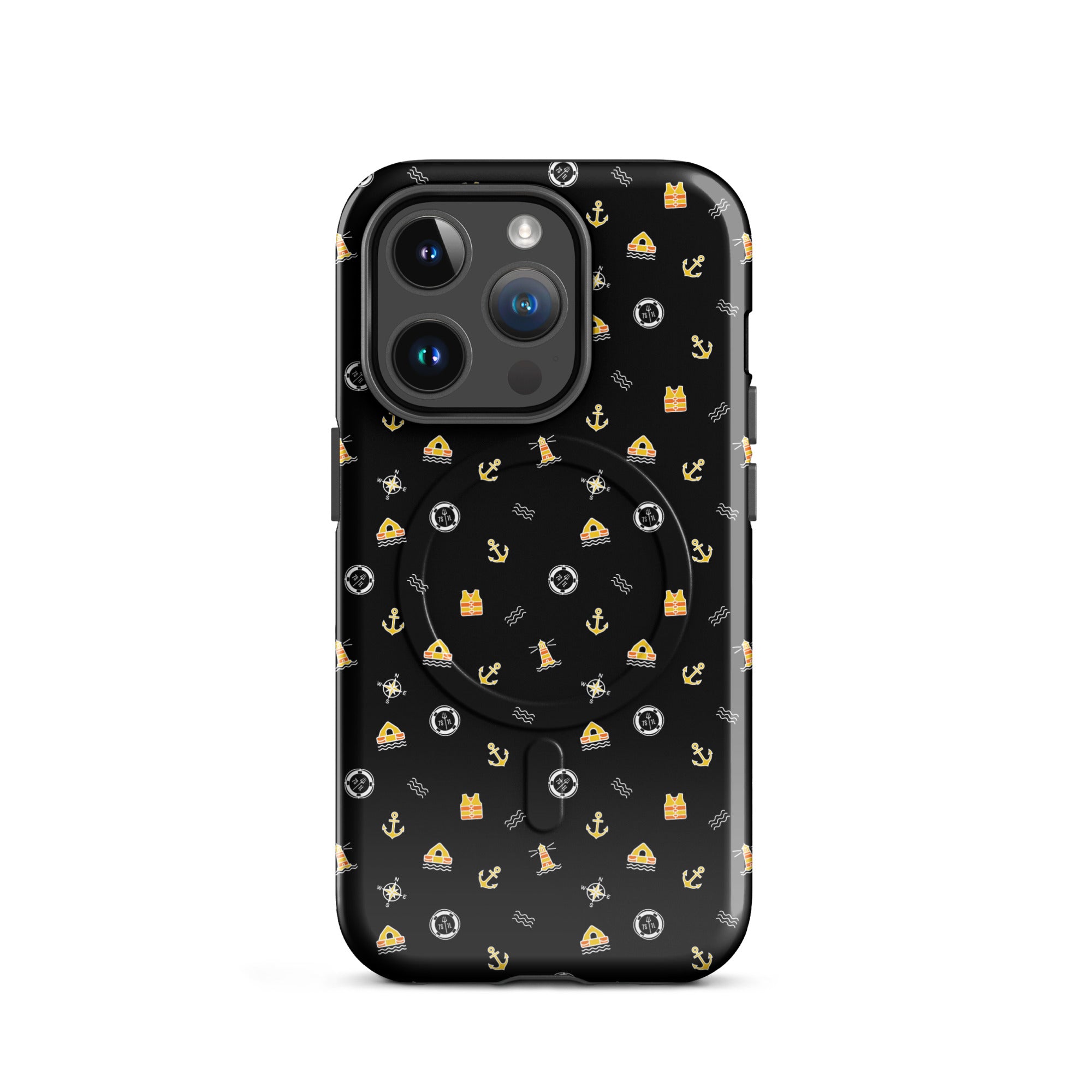 Phone case with a pattern of solas symbols