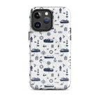 Seafarer design container ship iPhone case by 7SHORT1LONG® for iPhone 14 Pro Max with glossy MagSafe tough protection
