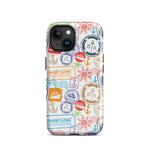 Iphone Case with passport stamps
