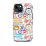 Iphone Case with passport stamps