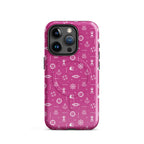 Glossy Anchor & Lighthouse Nautical MagSafe iPhone 15 Pro case by 7SHORT1LONG® with nautical anchor and lighthouse design.
