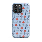 Glossy Baby Octopus iPhone Case by 7SHORT1LONG® with cute ocean design, compatible with MagSafe for iPhone 15 Pro Max.