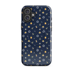 Phone case with safety at sea nautical pattern life raft, life ring