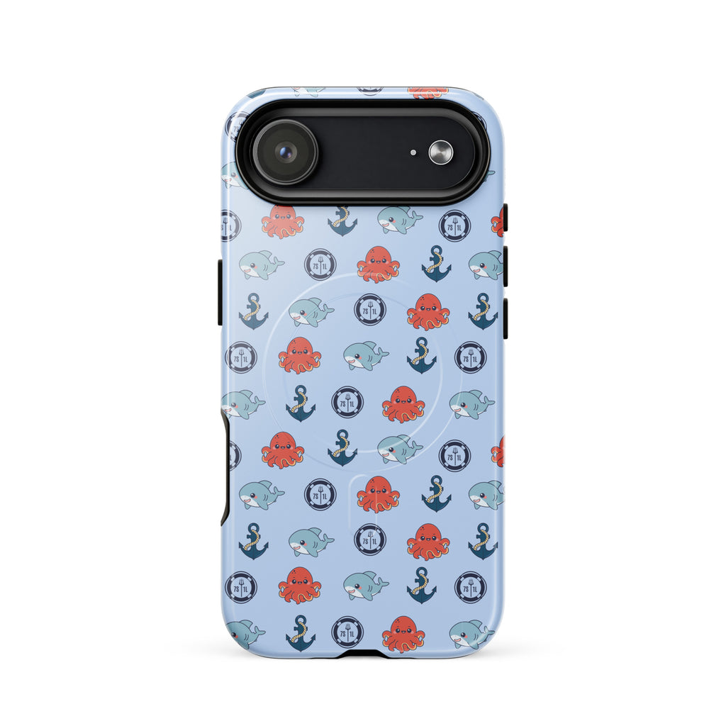 Glossy Baby Octopus iPhone case by 7SHORT1LONG® featuring a cute octopus design, compatible with MagSafe and iPhone 17 Air.
