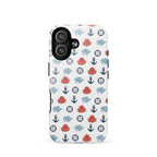 Cute Ocean Party iPhone Case throws playful ocean vibes into your day. With a sweet pattern of baby sharks and baby octopuses, plus some light nautical bits.