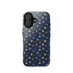 Phone case with safety at sea nautical pattern life raft, life ring