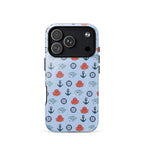 Cute Baby Octopus iPhone Case by 7SHORT1LONG® with a glossy ocean design, compatible with MagSafe for iPhone 17 Pro.