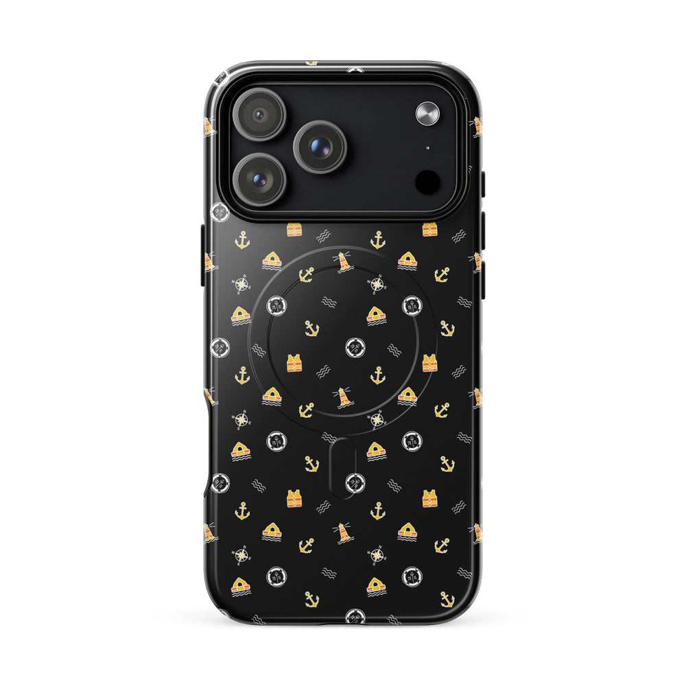 Phone case with a pattern of solas symbols