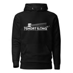 Maritime Deckhand Crew Hoodie by 7SHORT1LONG® featuring navy blue fabric, front pocket, and nautical-inspired design.