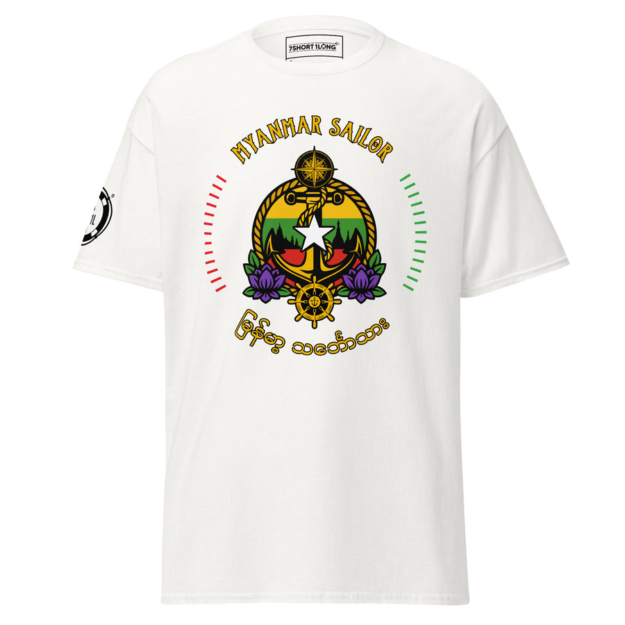 myanmar sailor shirt nautical anchor desgin