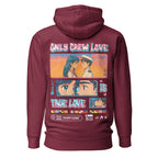 Nautical-themed anime love hoodie by 7SHORT1LONG® featuring a sailor and heart design, casual and comfortable apparel.