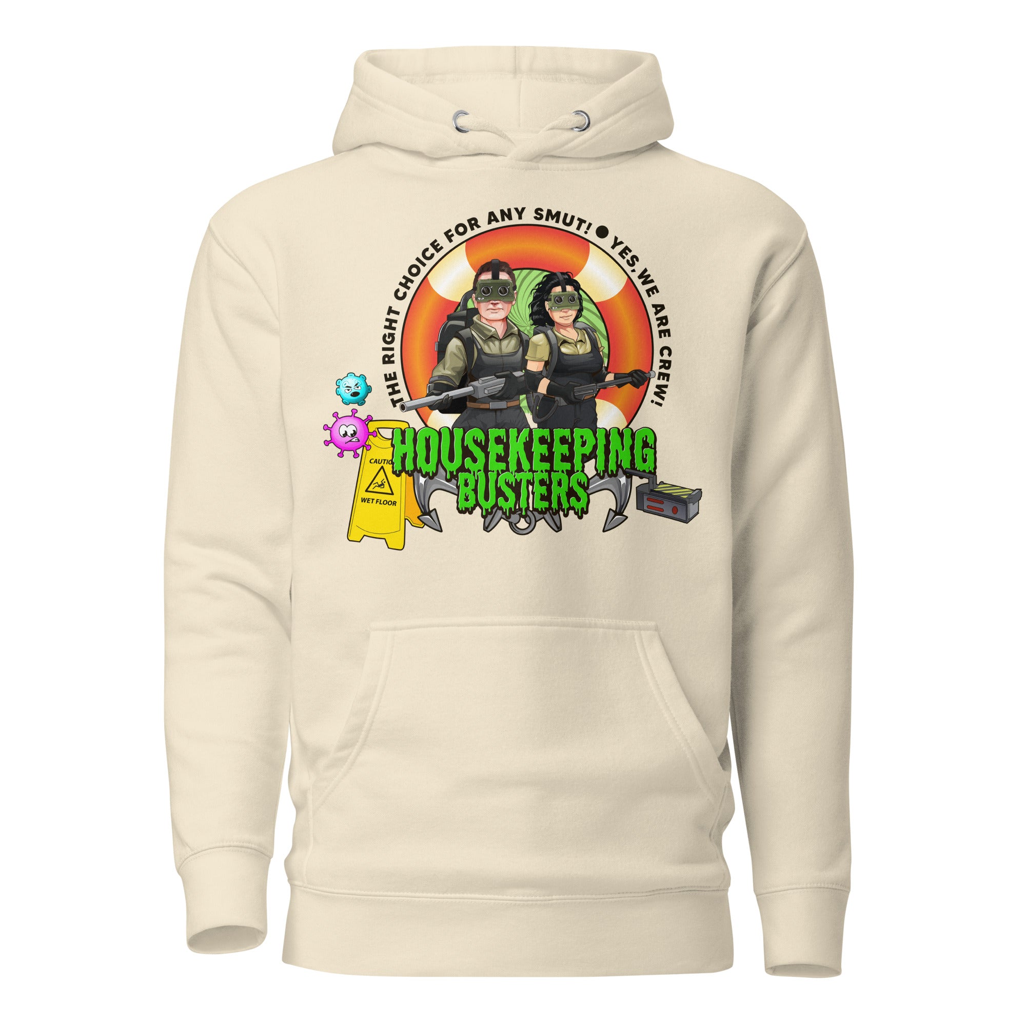 Nautical-themed Housekeeping Department Buster Hoodie by 7SHORT1LONG® featuring a casual design with maritime-inspired details.