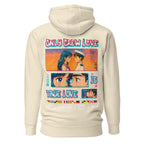 Seafarer Anime Crew Love Is True Love Hoodie by 7SHORT1LONG® featuring nautical and romantic anime-inspired design.