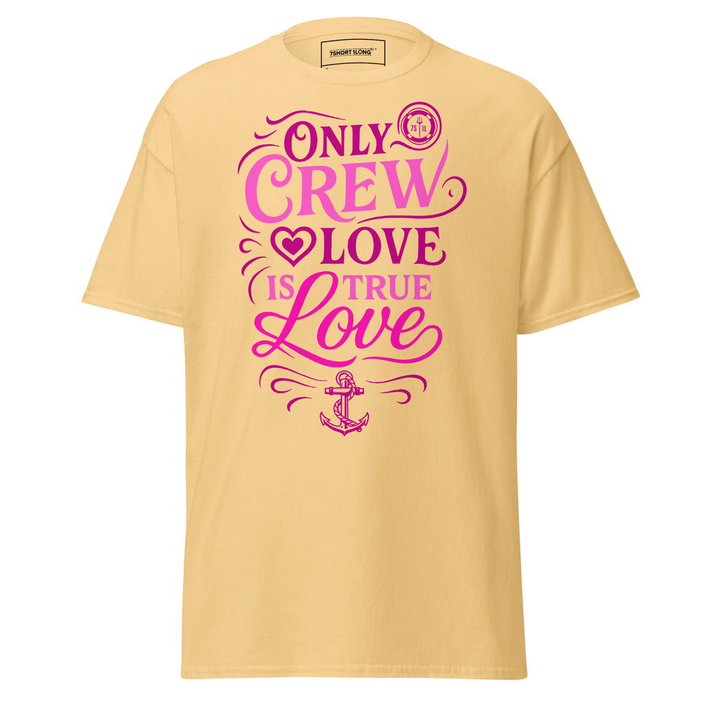 nautical typography shirt only crew love is true love sailor gift black graphic tee