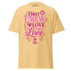 nautical typography shirt only crew love is true love sailor gift black graphic tee