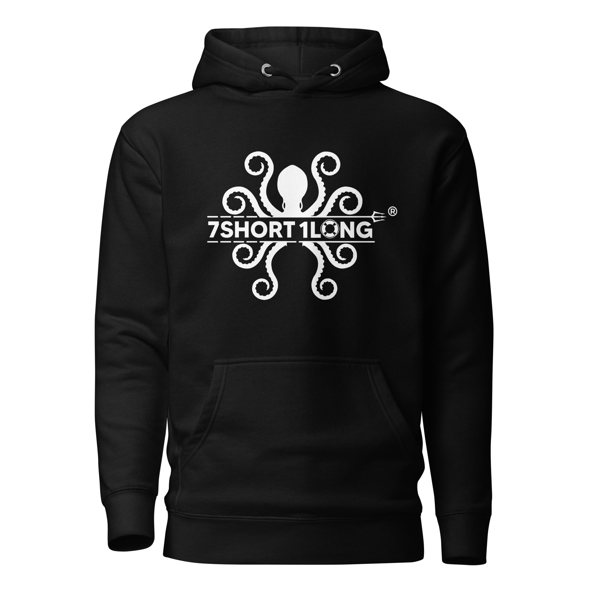7SHORT1LONG® Kraken Maritime Sefarer Hoodie featuring an octopus logo with ocean-inspired maritime design.