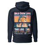 Seafarer Anime Crew Love Is True Love hoodie by 7SHORT1LONG® featuring a stylish design with anime-inspired graphics and a cozy fit.