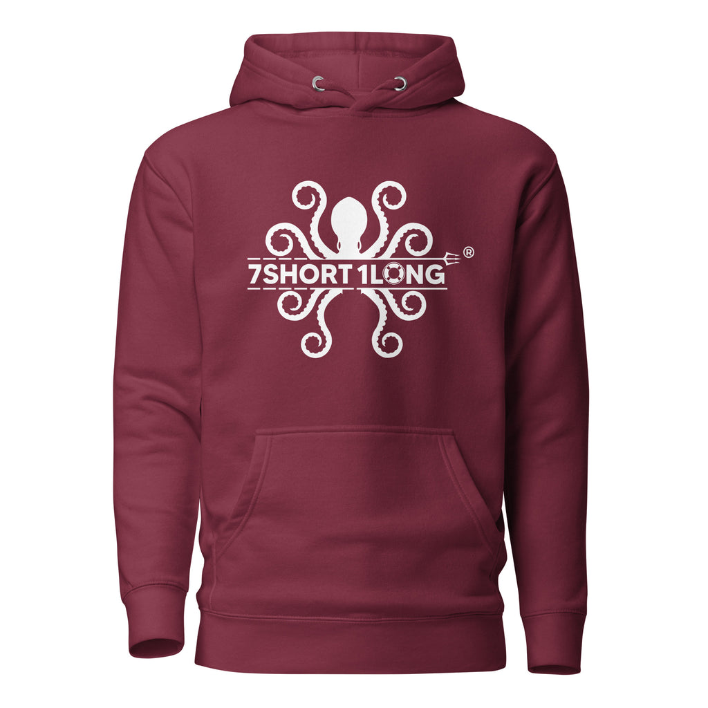 7SHORT1LONG® Kraken Maritime Seafarer Hoodie featuring a bold Kraken graphic, cozy fit, and maritime-inspired design.