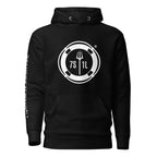7SHORT1LONG® Sign On Sign Off Crew Hoodie with life ring graphic, showcasing casual style and comfortable fit.