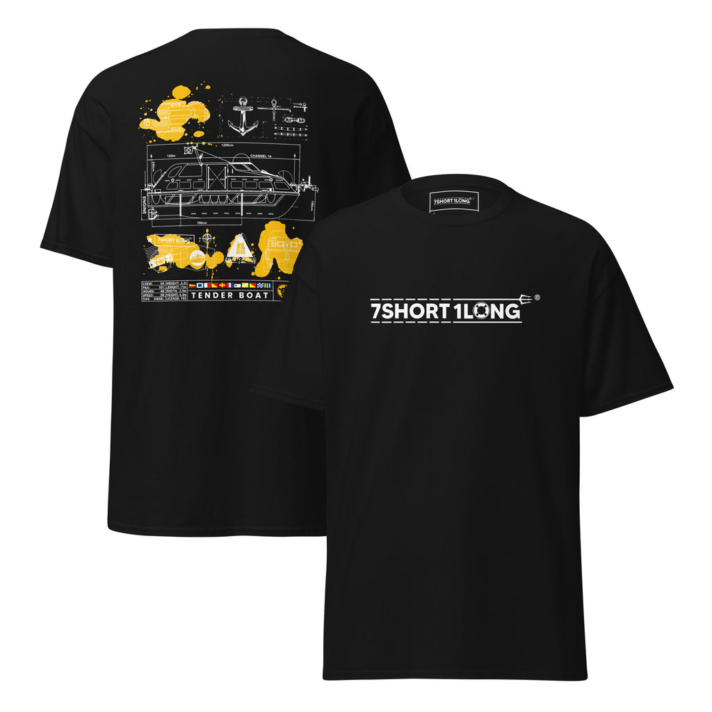 nautical tender boat diagram shirt marine engineering vessel design graphic apparel
