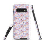 Samsung hard case with us coast guard pattern in blue white and red color