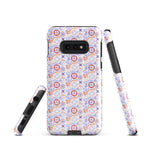 Samsung hard case with us coast guard pattern in blue white and red color