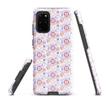 Samsung hard case with us coast guard pattern in blue white and red color